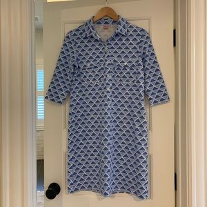 Persifor classic dress with button placket